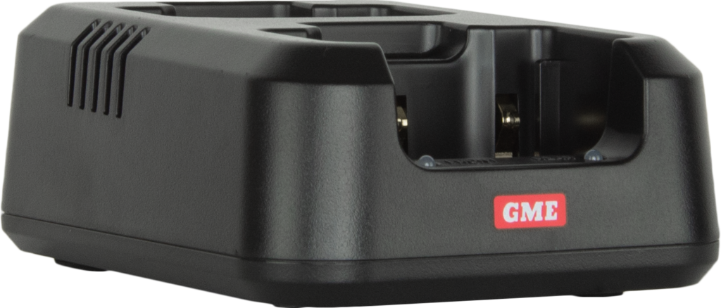 GME BCD021 dual desktop charging cradle for TX6150 TX685 TX6155 TX6160 and TX6165 UHF CB radios