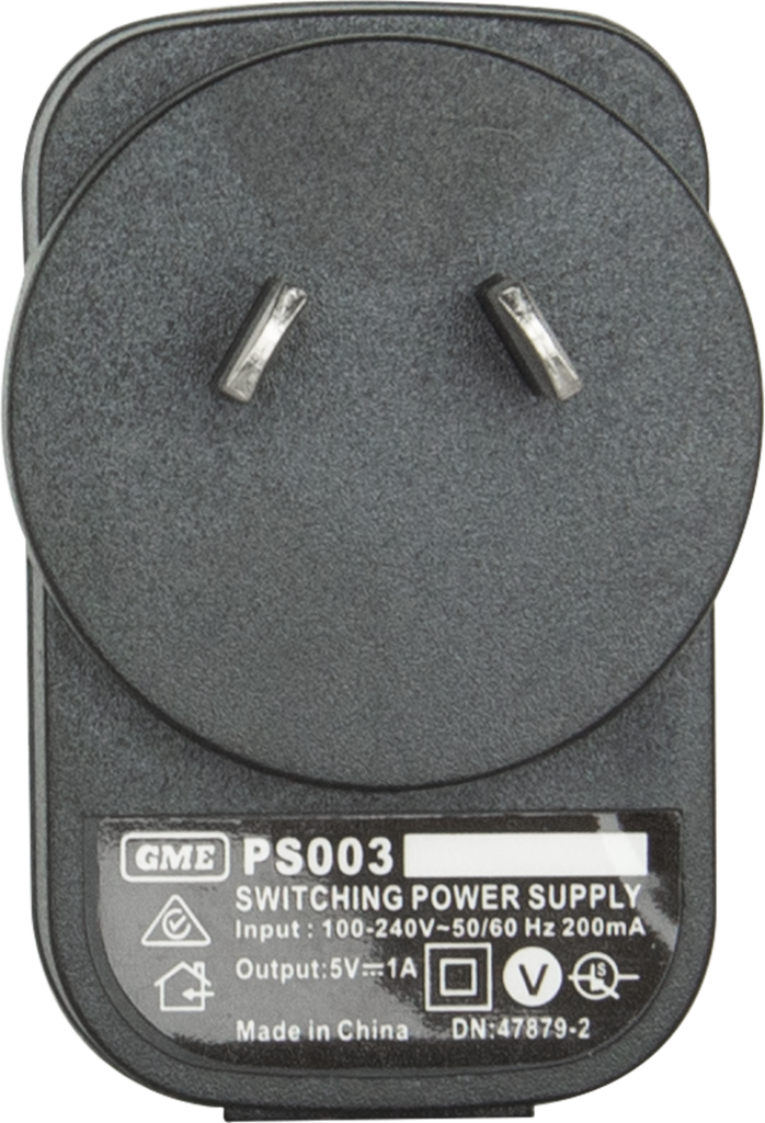 GME PS003 AC USB power adaptor for TX665 TX667 TX675 and TX677 UHF CB radios