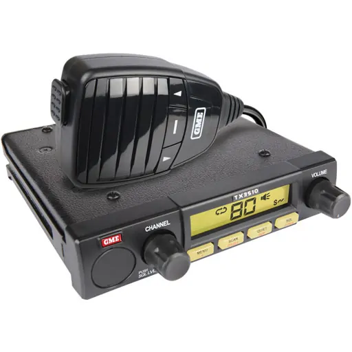 GME TX3510S 5W compact UHF CB radio with heavy duty microphone and ScanSuite