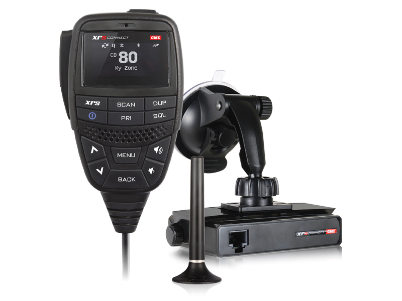 GME XRS-330CP XRS Connect UHF CB radio pack with compact radio, speaker microphone and antenna