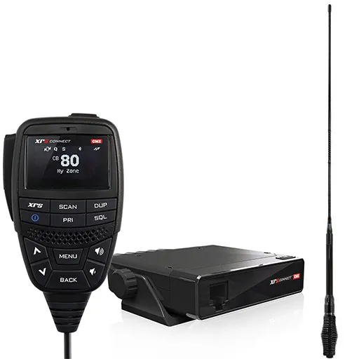 GME XRS-330CTP XRS Connect UHF CB Touring Pack with radio and antenna