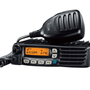 Icom IC-F5023 and IC-F6023 VHF UHF analogue mobile two-way radio with hand microphone
