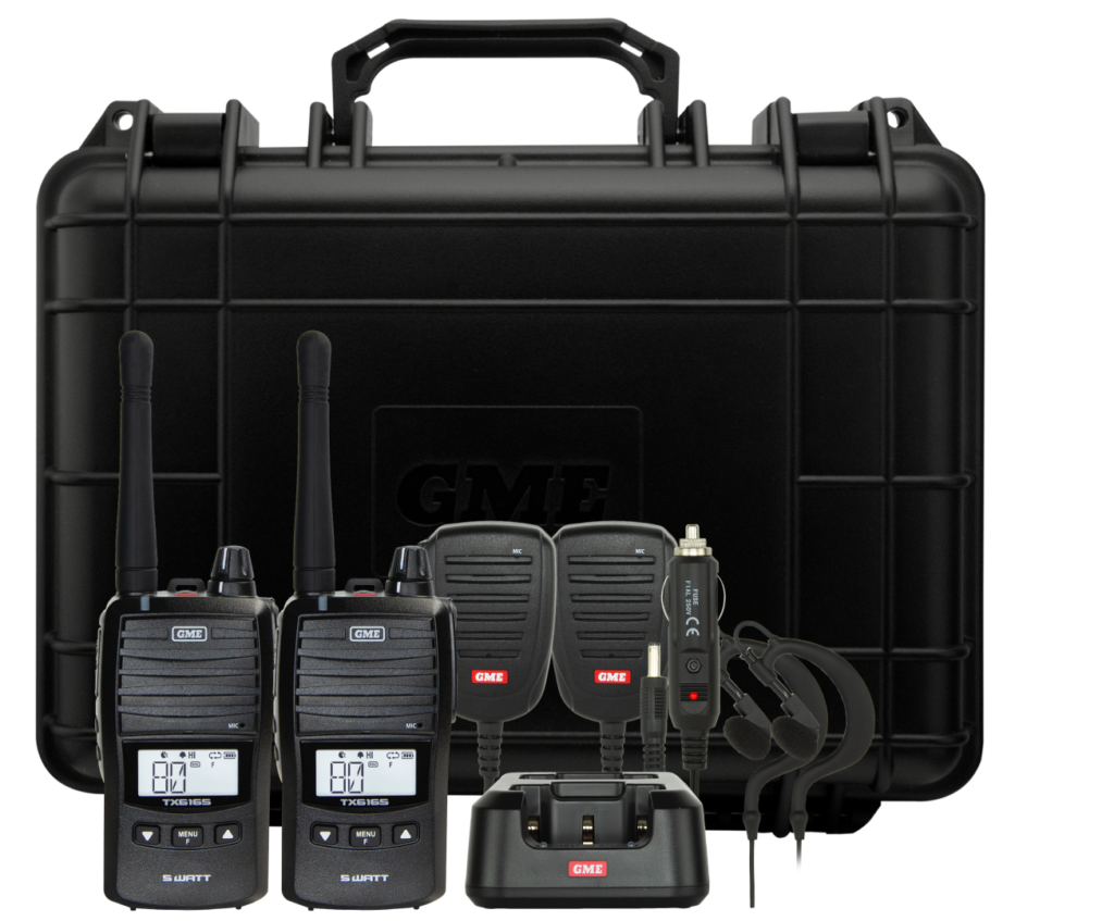 GME TX6165TP UHF CB Handheld Radio Twin Pack